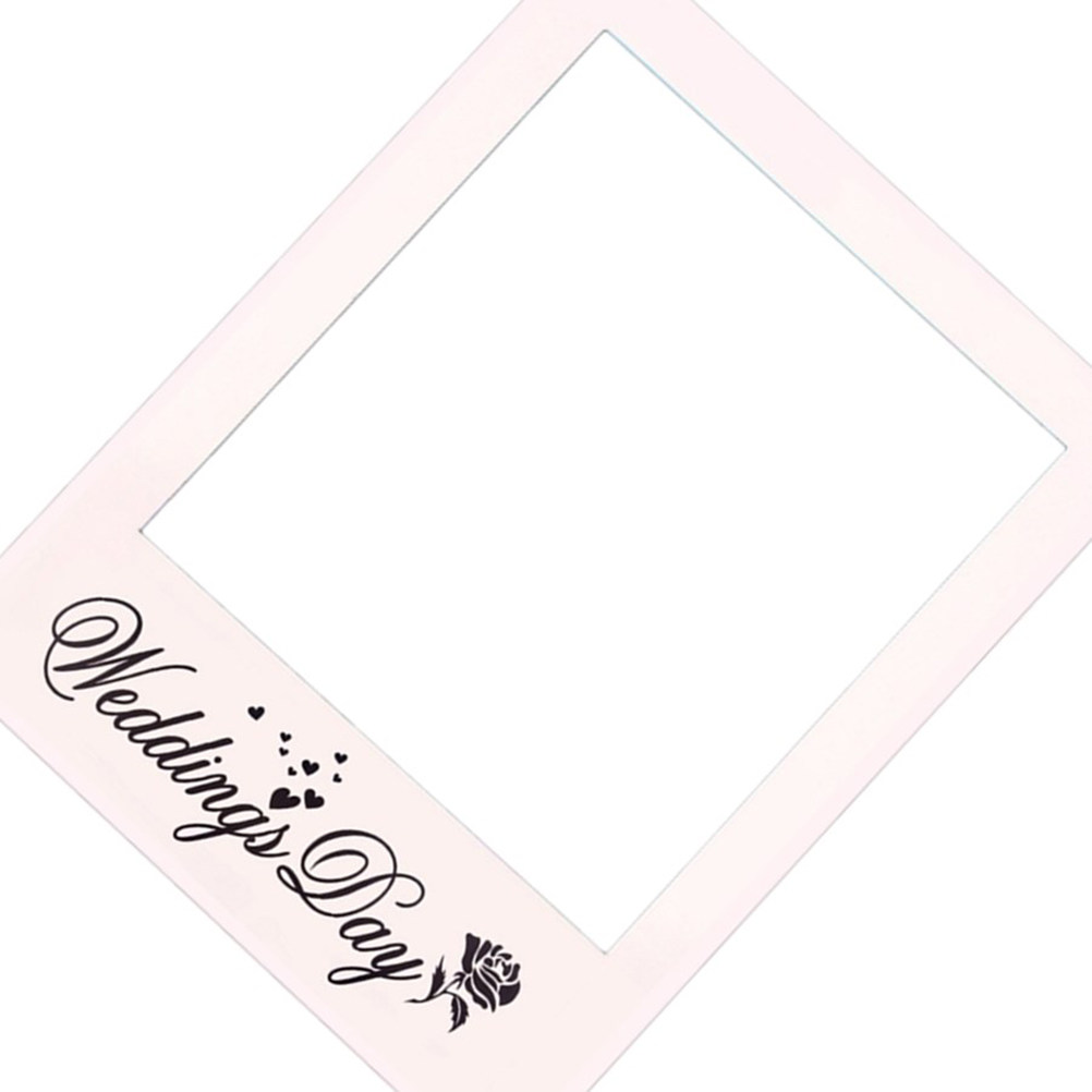 White Wedding Photo Frame DIY  – Photo Booth Frame recenzja i cena