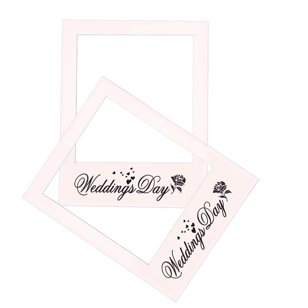 White Wedding Photo Frame DIY  – Photo Booth Frame recenzja i cena