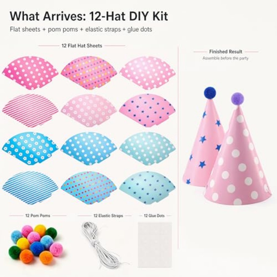 Beurio Pastel Party Hats for a – Party Hat Cone recenzja i cena