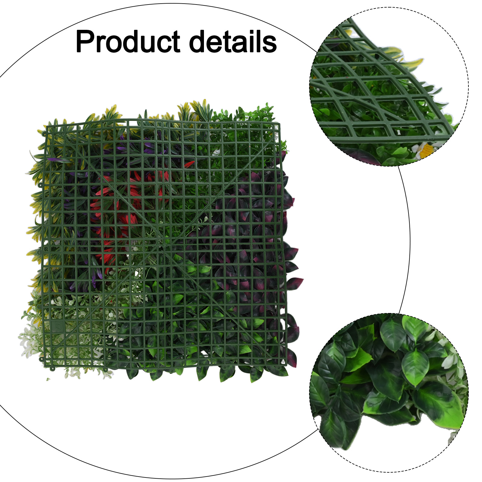 50*50CM Green Artificial Plant – Flower Wall Panel recenzja i cena