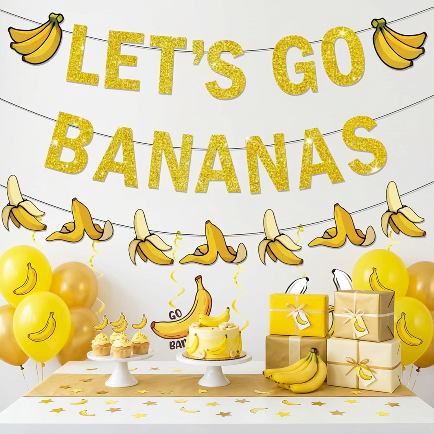 1Set Yellow Bananas Birthday B – Let'S Party Event Supply recenzja i cena