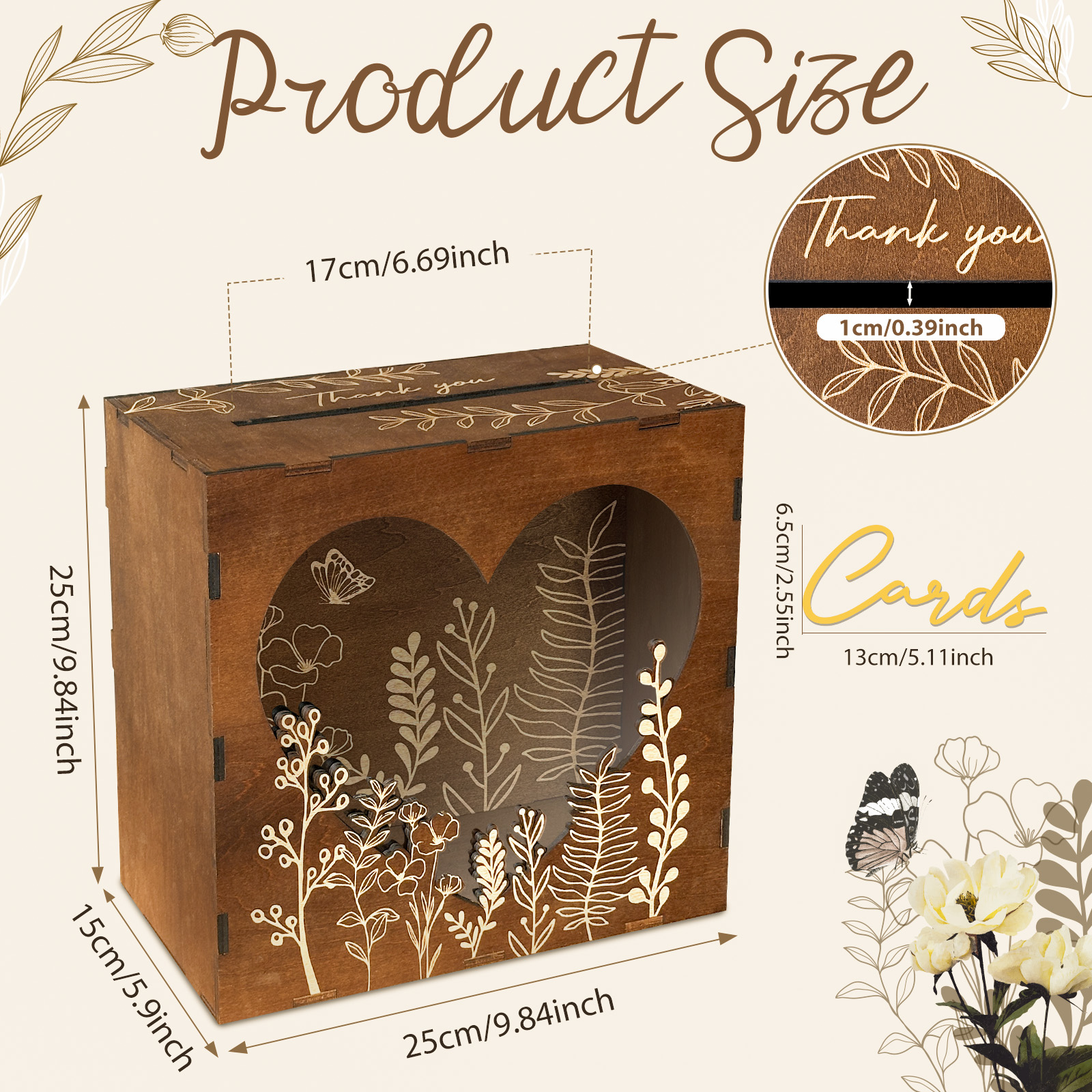 OurWarm Heart Window Card Box, – Event Party Box recenzja i cena